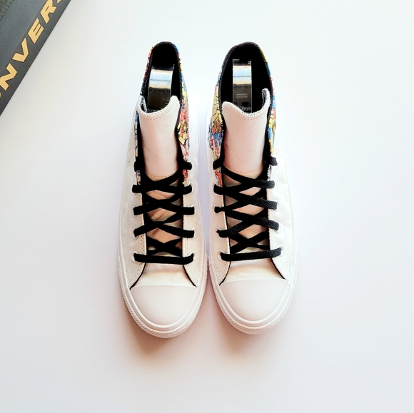Converse CTAS Hi 'Mi Gente' White Multicolor Black Women's 8 - Picture 3 of 6